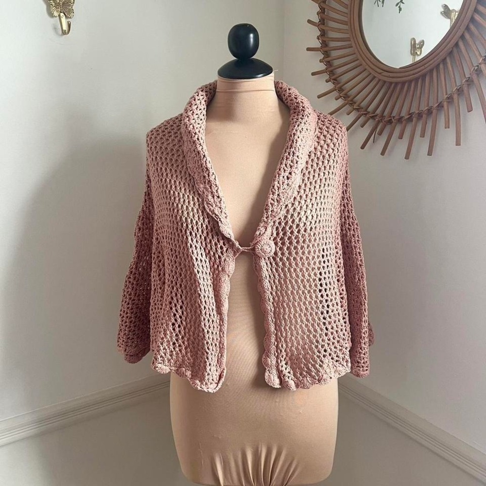 Y2K Hot And Hollywood Crochet‎ Cape
